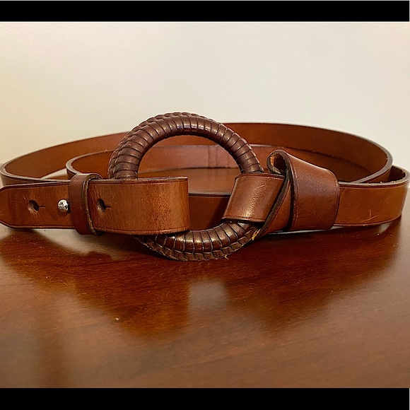 Ralph Lauren Accessories - Ralph Lauren Brown Boho Leather Wrap Belt